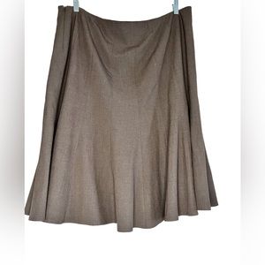 Alfani plus size skirt- classic A-line neutral midi lined skirt size 18W.